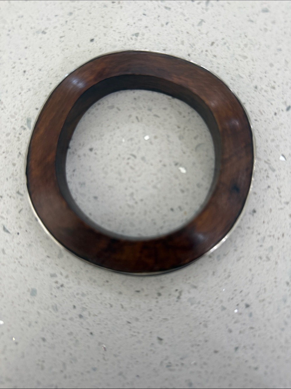 Silpada wavy Rosewood Sterling silver bangle bracelet retired